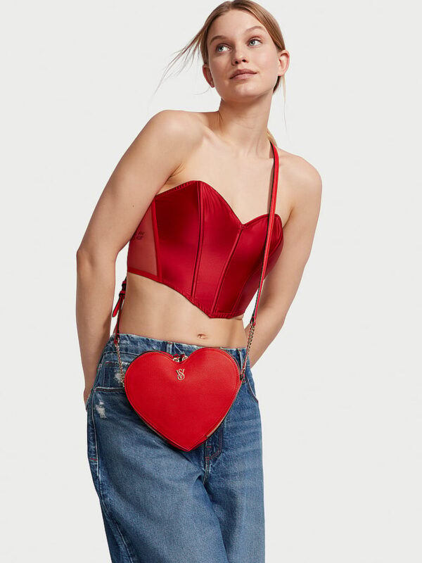 Victoria's Secret  Bolso bandolera con forma de corazón